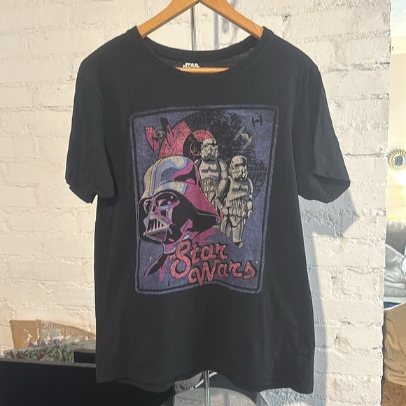 Star Wars Darth Vader and Stormtroopers Black Tee Size Large - Picture 1 of 7